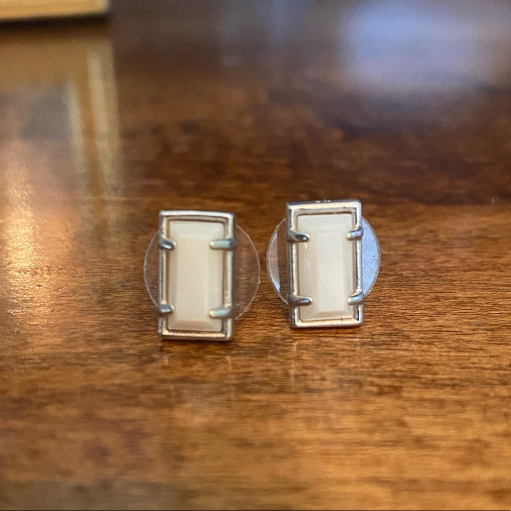 Kendra Scott Paola Rhodium Plated Earrings